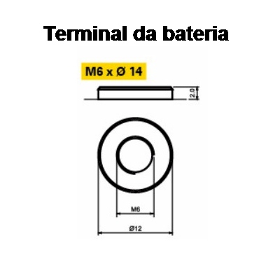 Bateria estacion�ria VRLA Moura 12MVA-18 12VDC 18Ah M6 c/ ANATEL