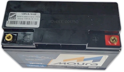 Bateria estacion�ria VRLA Moura 12MVA-18 12VDC 18Ah M6 c/ ANATEL
