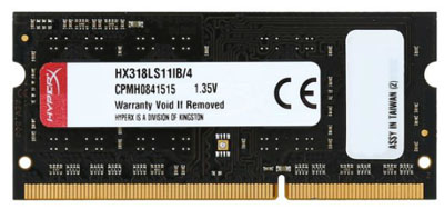 Memria 4GB DDR3L 1866MHz CL11 Kingston HX318LS11IB/4 