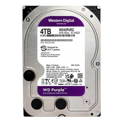 Disco rgido 4TB WD43PURZ Purple para cftv - WD-Intelbras