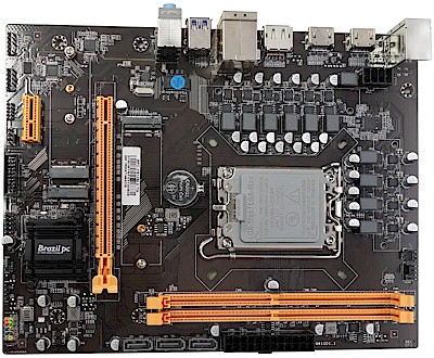 Placa m�e BrazilPC BPC-H610M.2-TG LGA-1700 12�/13� Intel i9 i7 i5 E i3