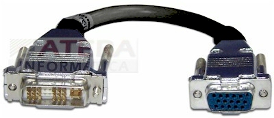 Cabo adaptador DVI-A macho p/VGA Fmea (HD15) 10214-001