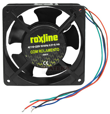 Cooler roletado Roxline 110/220V 120x120x38 mm