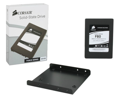 HD SSD 80GB SATA II, Corsair Force Series F80GB2-BRKT-A