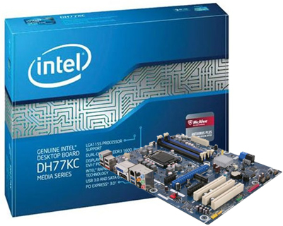 Placa me Intel DH77KC p/ LGA1155 DVI HDMI DisplayPort