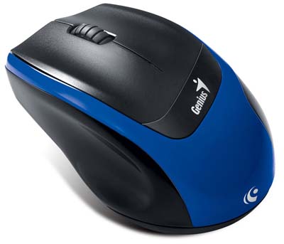 Mouse s/ fio Genius DX-7020 2.4GHz, 1200dpi, azul, USB