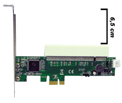 Placa adaptadora PCI-e p/ PCI baixo perfil Comtac 9288