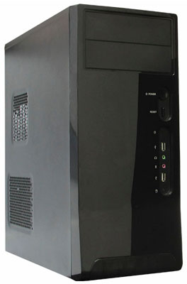 Gabinete micro ATX K-Mex GX-69C1 preto c/ fonte 200W