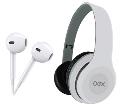 Headset com fone de ouvido e microfone OEX HF100, P2