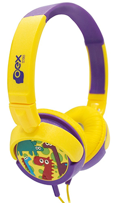Headphone Kids OEX HP300 Dino limitado 15mW, estreo P2
