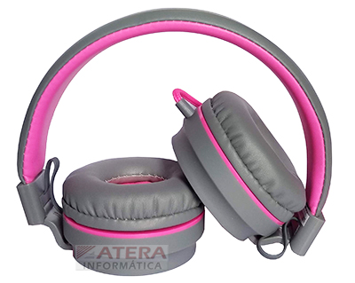 Headset dobrvel c/ mic. OEX HS106 Neon pink, P2 3,5mm