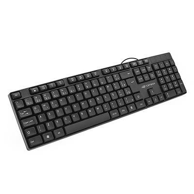 Teclado multimdia C3Tech KB-M10BK USB resistente a respingos