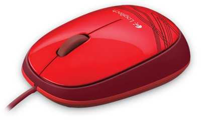 Mouse ptico Logitech M105 vermelho, 1000 dpi, USB