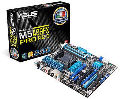 Placa me Asus M5A99FX PRO R2.0 p/ AMD FX AM3+ 2 PCI-e