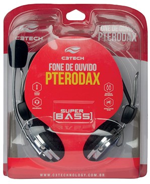 Fone de ouvido C3Tech MI-2322RC Pterodax Suber Bass, P2