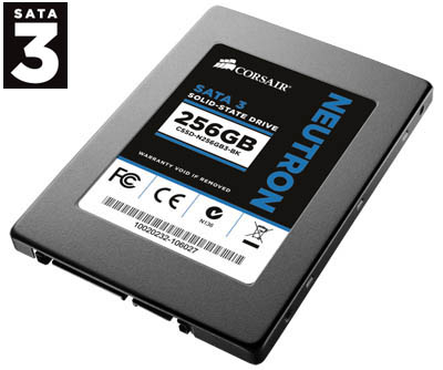 SSD Corsair Neutron 256GB SATA-3 7 mm c/ adapt 3,5 p. 