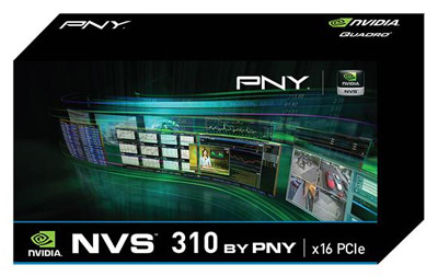 Placa vdeo PNY nVidia Quadro NVS310 1GB DDR3, 2 DP