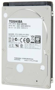 HD Interno noteb. SATA 500GB Toshiba 5400RPM 8MB cache