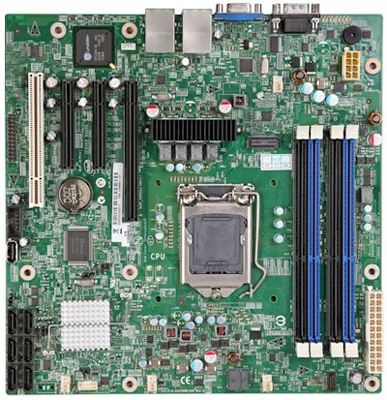 Placa me Intel server S1200BTSR, i3 e Xeon LGA-1155