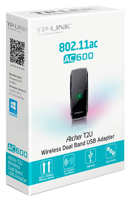 Adaptador USB TP-Link T2U AC600 Dual Band 433+150 Mbps
