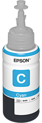 Refil de tinta ciano, Epson T673220, 70ml p/ imp. L800 
