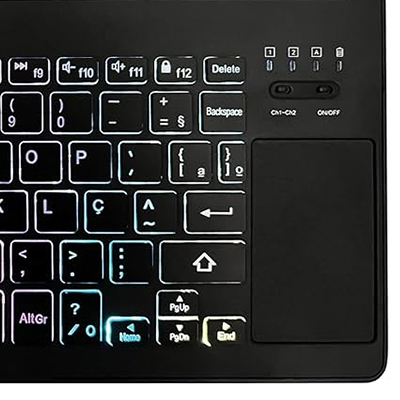 Mini teclado c/ touchpad OEX TC507 Bluetooth e Wireless