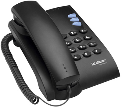 Telefone IP VoIP Intelbras TIP100-LITE preto, 1 conta 