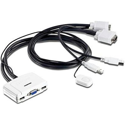 Switch KVM 2 portas, Trendnet Tk-217i, USB e VGA