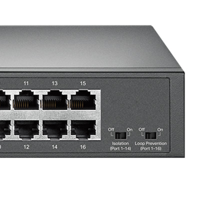 Switch rack TP-Link TL-SG1016D, 16 portas Gigabit 32Gbps