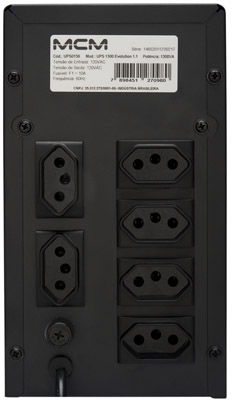 Nobreak 1200VA (720W) MCM monovolt 120VAC c/ display