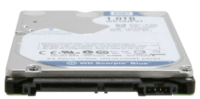 HD notebook 1TB WD Scorpio Blue WD10JPVT SATA-2 5400RPM