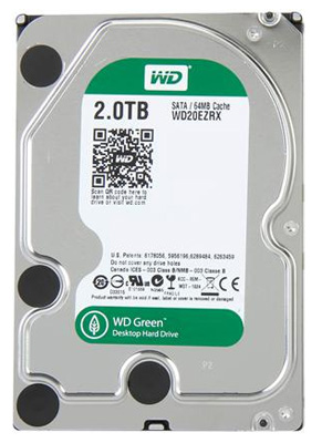 HD Western Digital (WD) 2TB WD20EZRX 64MB SATA III
