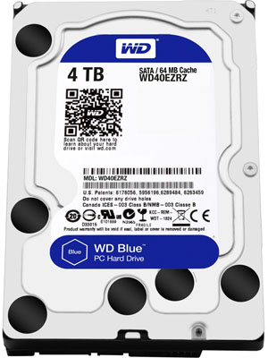 HD Western Digital (WD) de 4TB WD40EZRZ 64MB blue 6Gbps