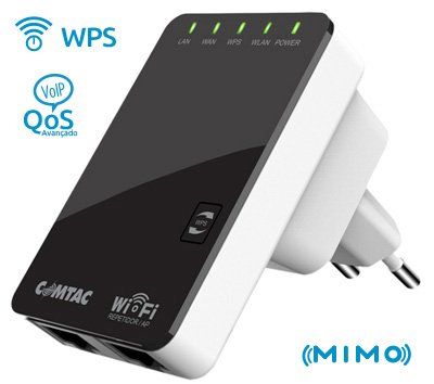 Repetidor, Access Point WiFi 300Mbps Comtac WN9254, WPS