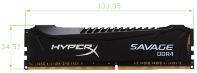 Memria 8GB Kingston HyperX Savage DDR4 2400MHz CL15