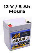Bateria estacionria VRLA Moura 12MVA-5 12VDC 5Ah9