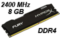 Memria 8GB DDR4 2400MHz CL15 Kingston Fury HX424C15FB2#100