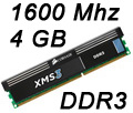 Memria 4GB 1600MHz PC3-12800 DDR3, Corsair XMS32