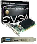 Placa vdeo EVGA Geforce 8400GS 512MB DDR3 VGA DVI HDMI#98