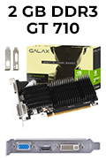 Placa vdeo Galax Geforce GT710 2GB DDR3 VGA DVI HDMI2