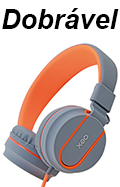 Headset dobrvel e mic. OEX HS106 Neon laranja P2 3,5mm