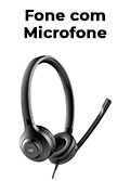 Fone c/ microfone C3Tech PH-360BK USB c/ regulagem e redutor ru�do