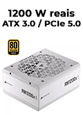 Fonte ATX12V v3.0 Corsair RM1200-X Shift white 80 Plus Gold PCIe 5.0