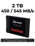 SSD 2TB Sandisk SDSSDA-2T00-G26 SSD Plus 450MB/545MB/s