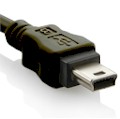 Cabo USB 2.0 tipo A macho p/ mini USB-B 5 pinos Roxline#100