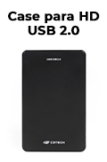 Case p/  HDD/SSD 2,5 pol. C3Tech CH-210BK 480Mbps USB22