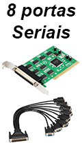 Placa serial PCI Flexport F1181C 8 portas RS-232 DB9M#100