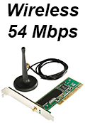 Placa rede wifi slot PCI Flexport F1920 54Mbps 802.11g2