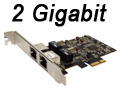 Placa rede PCI-e FlexPort F2723EG 2 gigabit perfil alto2