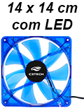 Cooler c/ LED C3Tech F7 Storm series 140x140x25mm azul2